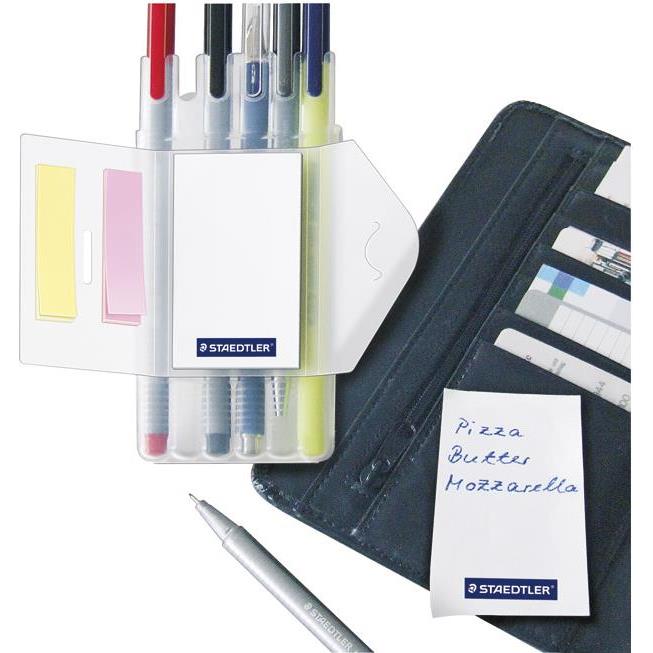 Set za pisanje Triplus Staedtler 34SB6PP+zastavice i blok!!