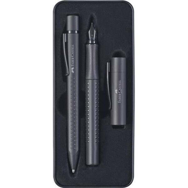 Garnitura olovka kemijska+nalivpero Grip Edition 2011 Faber Castell 201626 mat crna, 000041194