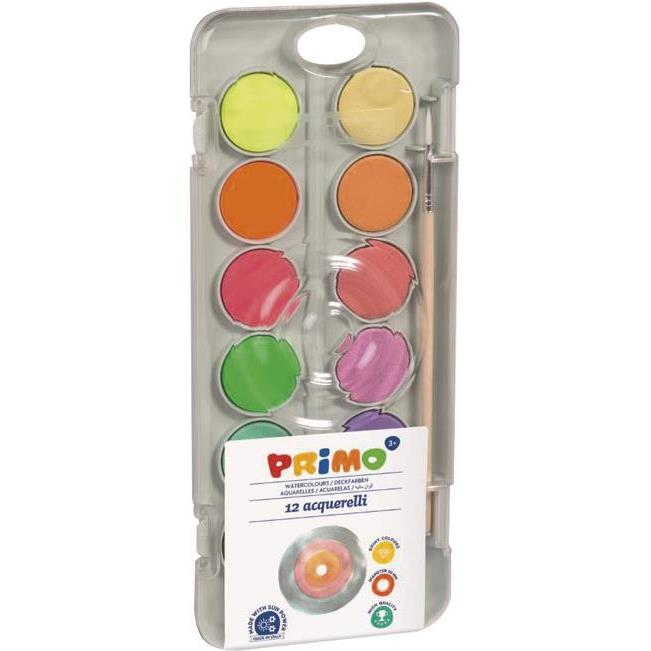 Boja vodena fi 30mm 12boja+kist(met+fluo)CMP.115A12FM blister
