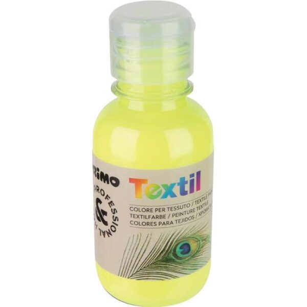 Boja tempera za tekstil 125ml CMP.410TXF125210 fluorescentno žuta