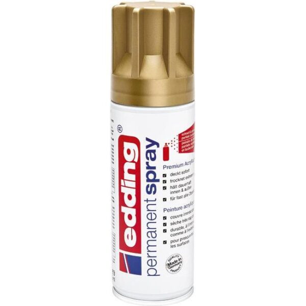 Boja akrilna u spreju 200ml permanentna Edding 10052924 mat zlatna