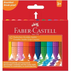 Boje voštane 12boja kartonska kutija Jumbo Grip 2001 Faber Castell 122540 blister, 000002252