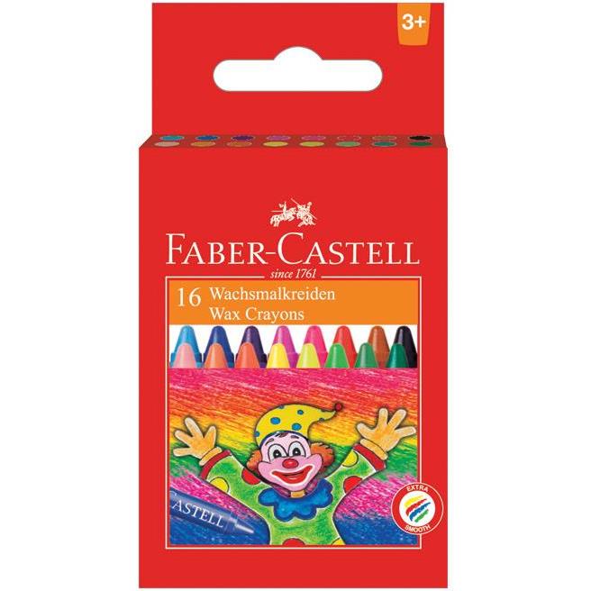 Boje voštane 16boja kartonska kutija Faber Castell 120050 blister!!