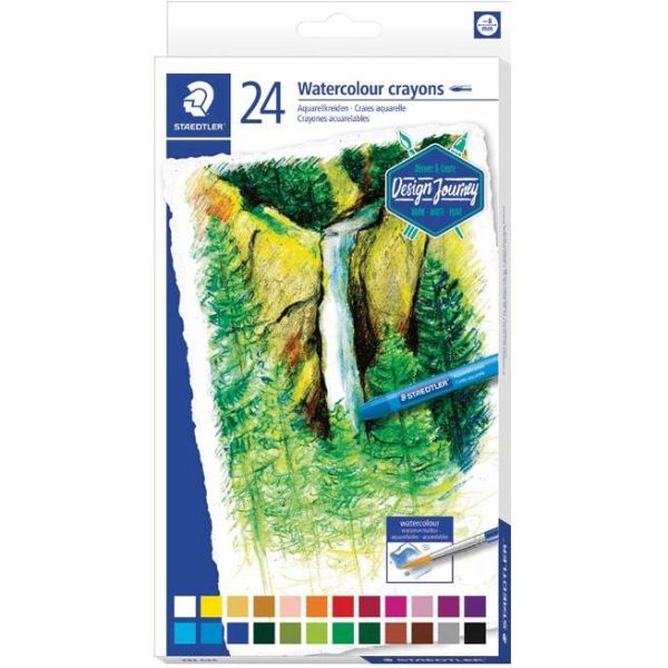 Boje voštane akvarel 24boje Design Journey Staedtler 223 C24 blister