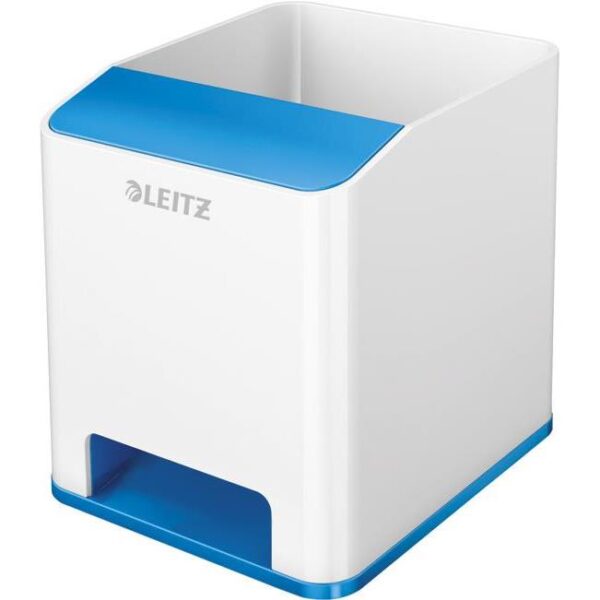 Čaša za olovke pvc četvrtasta Wow Leitz 53631036 bijela/plava, 000035479