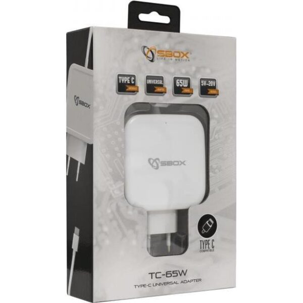 SBOX punjač type-C TC-65W / 65W