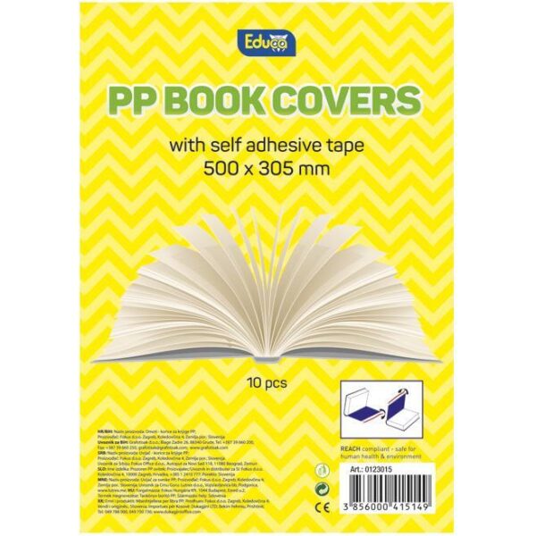 Omotnica samoljepljiva s trakom 50x30,5cm pk10 Educa prozirna, 000000388