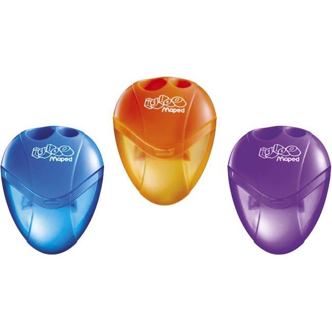 Šiljilo pvc s pvc kutijom 2rupe I-gloo Maped 534756 sortirano!!