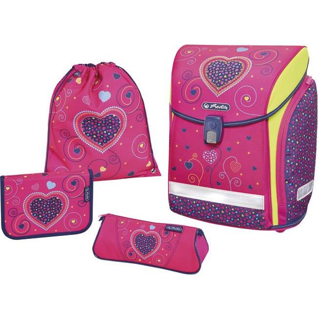 Torba školska anatomska 4/1 Midi Pink Hearts Herlitz 50013715!!