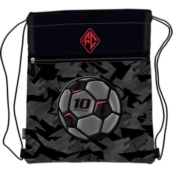 Vrećica za tjelesni Football Team Connect crno-sivo-crvena