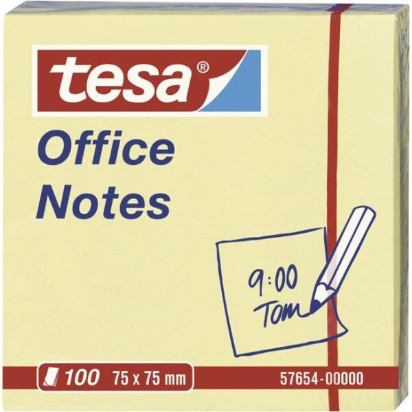 Blok samoljepljiv 75x75mm 100L Office notes Tesa 57654 žuti, 000007530