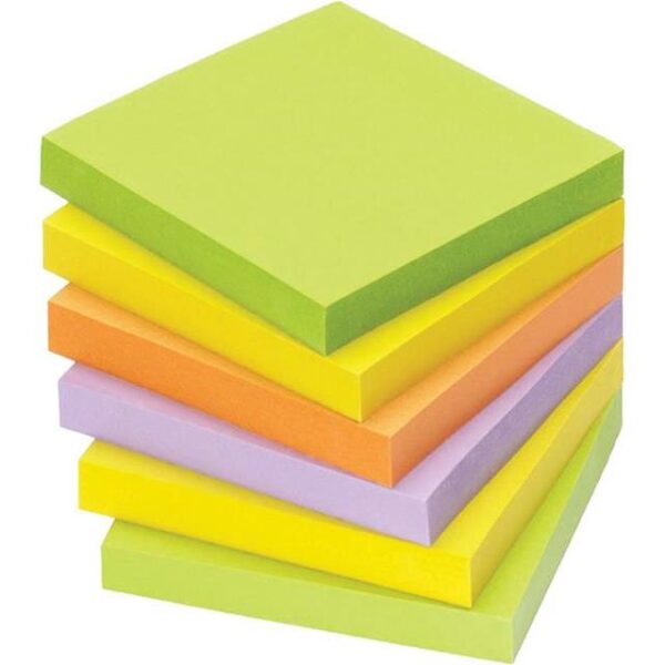 Blok samoljepljiv 75x75mm 100L Spring Global Notes 5854-76 neon sortirano, 000041666
