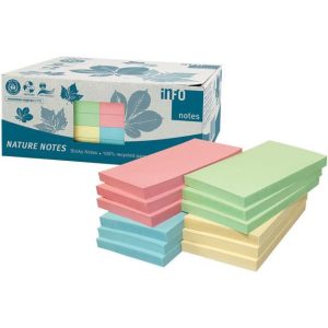 Blok samoljepljiv 125x75mm 12x100L Nature Global Notes 5655-88box sortirano, 000045467
