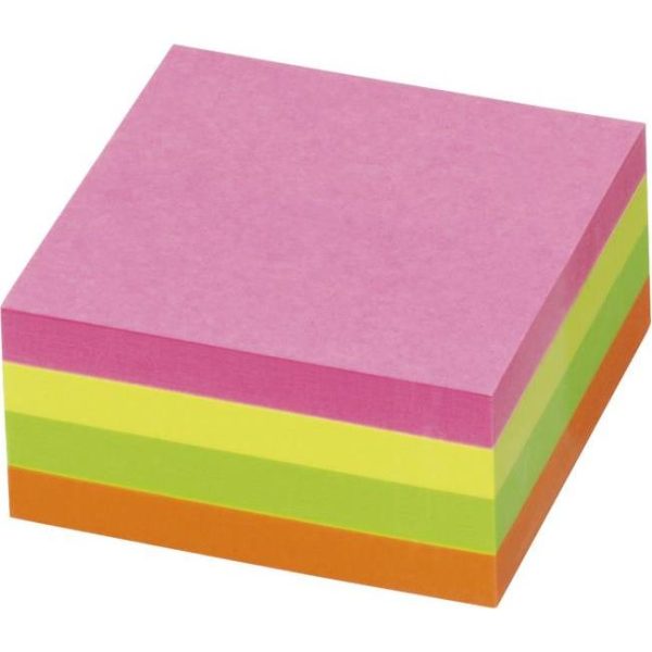 Blok samoljepljiv kocka 50x50mm 240L Global Notes 5658-39 neon sortirano, 000007487