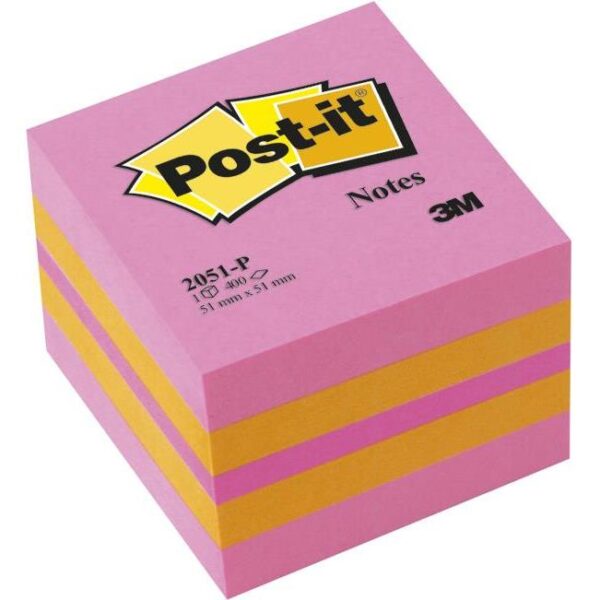 Blok samoljepljiv kocka 51x51mm 400L Post-it 3M.2051P, 000014264