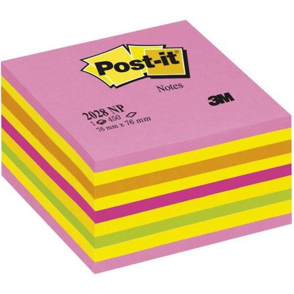 Blok samoljepljiv kocka 76x76mm 450L Post-it 3M.2028NP, 000006871