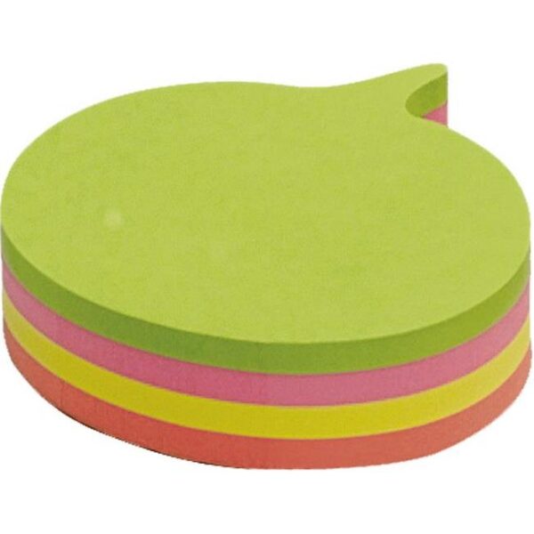 Blok samoljepljiv oblik Oblak 200L Global Notes 5836-39 neon sortirano blister, 000006850