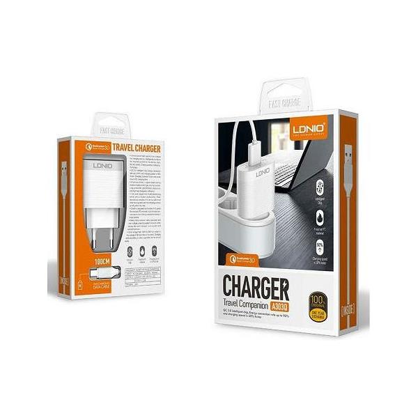 KUĆNI PUNJAČ 2 U 1 LDNIO A303Q IPHONE 5