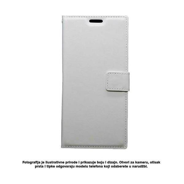 TORBICA +CLASS FLIP H LEATHER ZA HUAWEI Y6 2018, HONOR 7A BIJELA