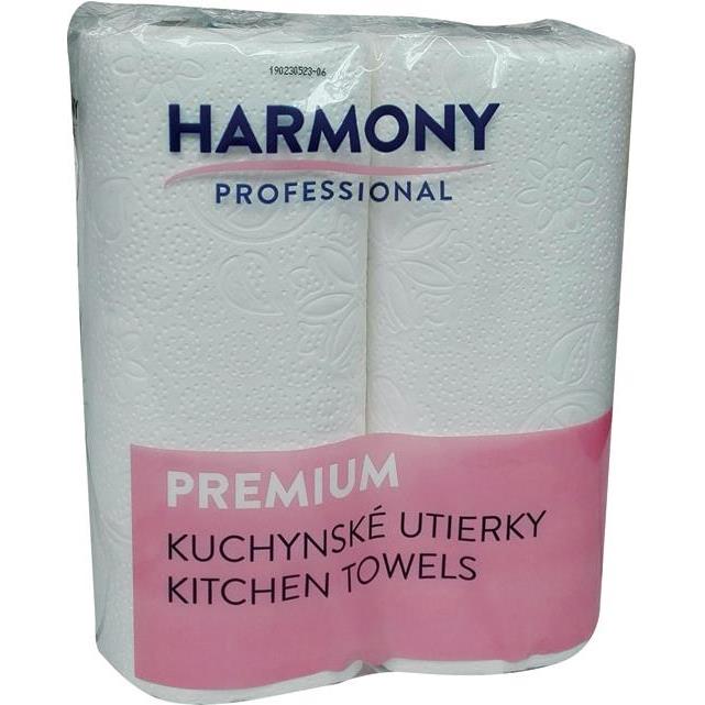 Ručnik papirnati jastučni 22cm dvoslojni pk2 Harmony bijeli