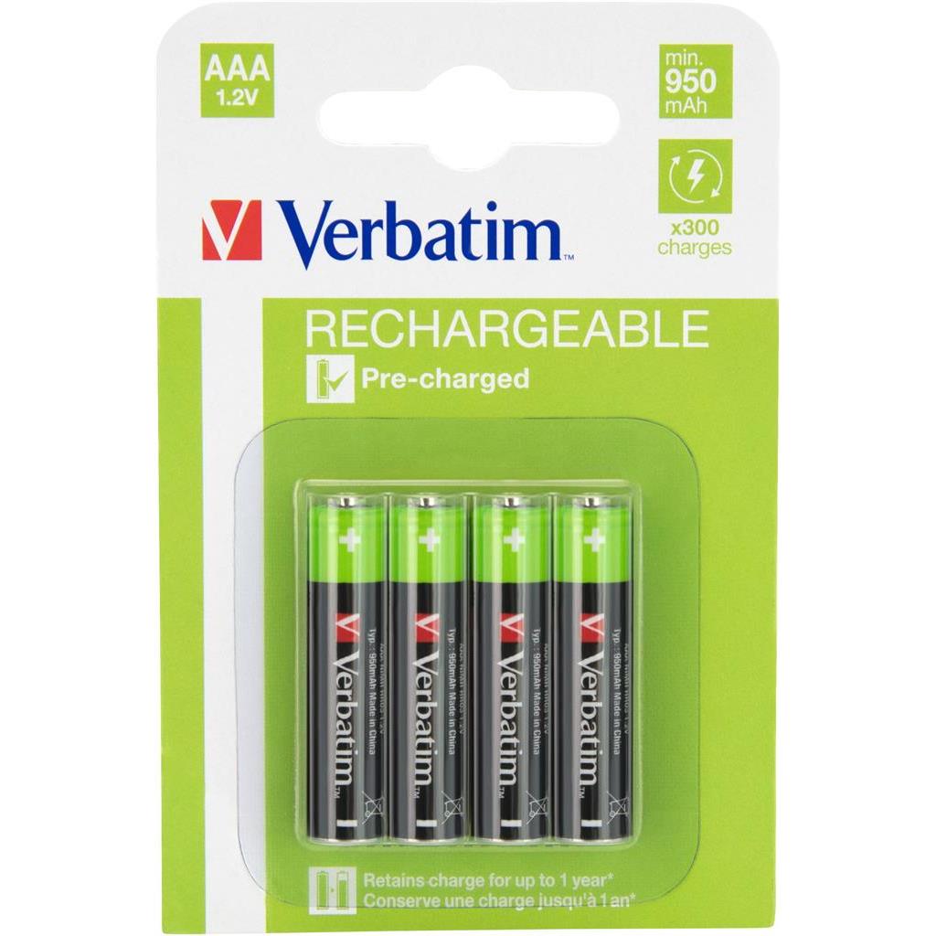 BATERIJE VERBATIM #49942 PUNJIVE AAA 1,2V 4K