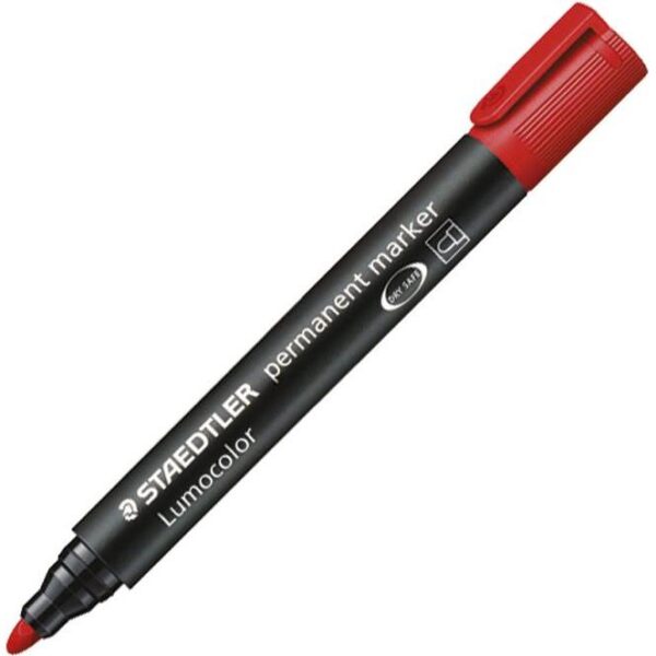 Marker permanentni 2mm Lumocolor Staedtler 352-2 crveni, 000025859