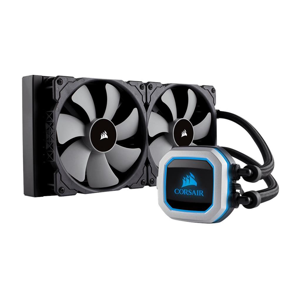 Vodeno hlađenje za CPU, Corsair Hydro Series, H100x - 240mm Radiator, Dual 120mm PWM Fans, CW-9060040-WW