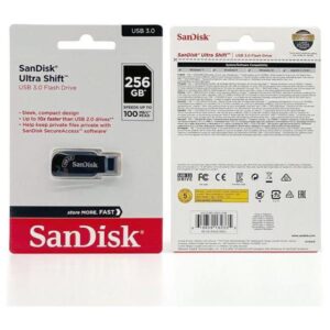 SANDISK USB 3.0 FLASH DRIVE ULTRA SHIFT 100MB/s 256GB