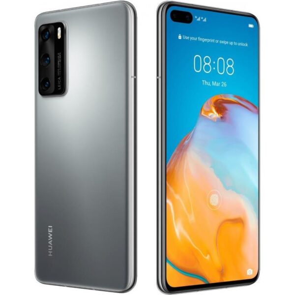 Mobitel Smartphone Huawei P40, 6,1", 8GB, 128GB, Android 10, sivi
