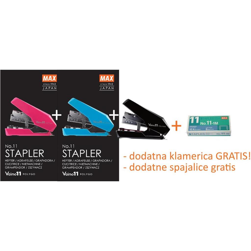 Set stroj za spajanje Vaimo Polygo Max premier packaging HD-11SFL do 40L 3+1 gratis + spajalice gratis, 54161