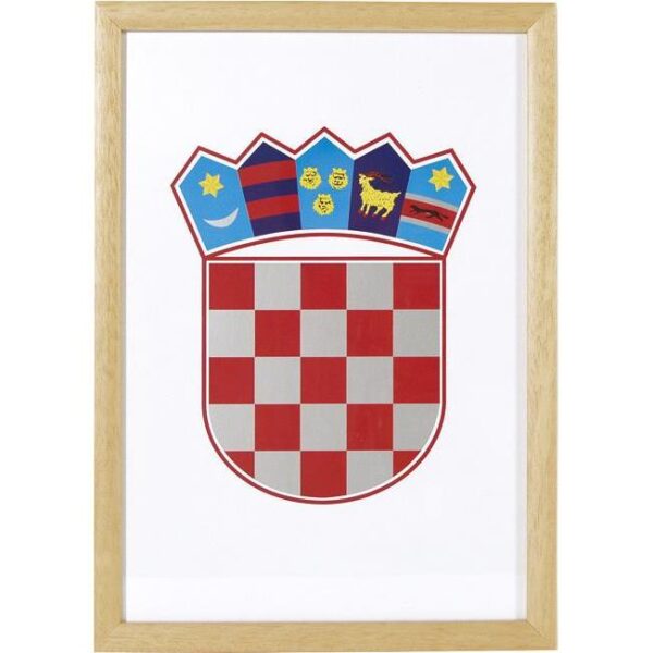 Grb RH 35x50cm uokvir drvo Art, 000000883