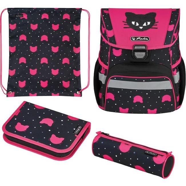 Torba školska anatomska 4/1 Loop Black Cat Herlitz 50032440