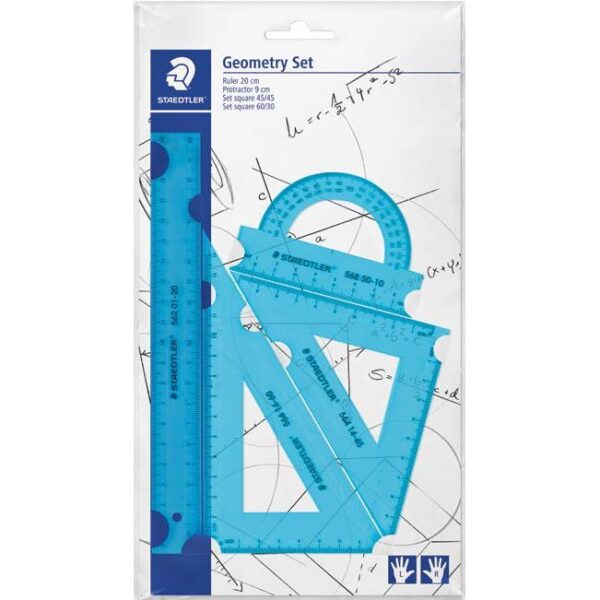Geometrijski set 1/4 Staedtler 569 PB4N18 sortirano blister, 000035193