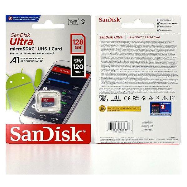 SANDISK MEMORIJSKA KARTICA MicroSDHC ULTRA 120MB/s 128GB , SDSQUA4-128G-GN6MN