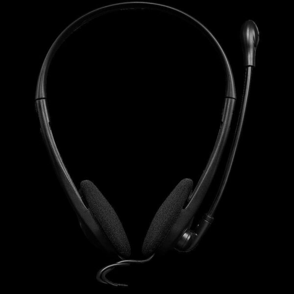 CANYON HS-01 PC headset with microphone, volume control and adjustable headband, cable length 1.8m, Black/Orange, 163*128*50mm, 0.069kg, CNS-CHS01BO - Slika 2