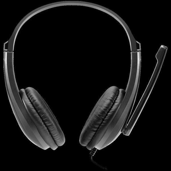 CANYON HSC-1 basic PC headset with microphone, combined 3.5mm plug, leather pads, Flat cable length 2.0m, 160*60*160mm, 0.13kg, Black-red, CNS-CHSC1B - Slika 2
