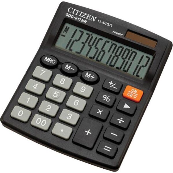 Kalkulator komercijalni 12 mjesta Citizen SDC-812NR crni blister CR2032, 000023396