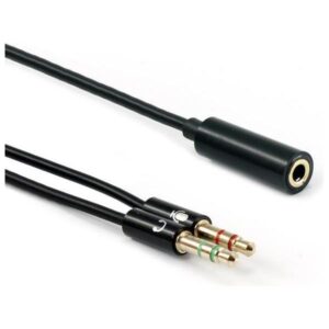ADAPTER 3.5 mm Ženski 4-Pin - 2 X 3.5 mm Muški 3-Pin, 35F-2X35M