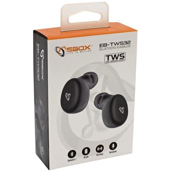 EARBUDS Slušalice + mikrofon SBOX Bluetooth EB-TWS32 Crne, EB-TWS32 - Slika 6