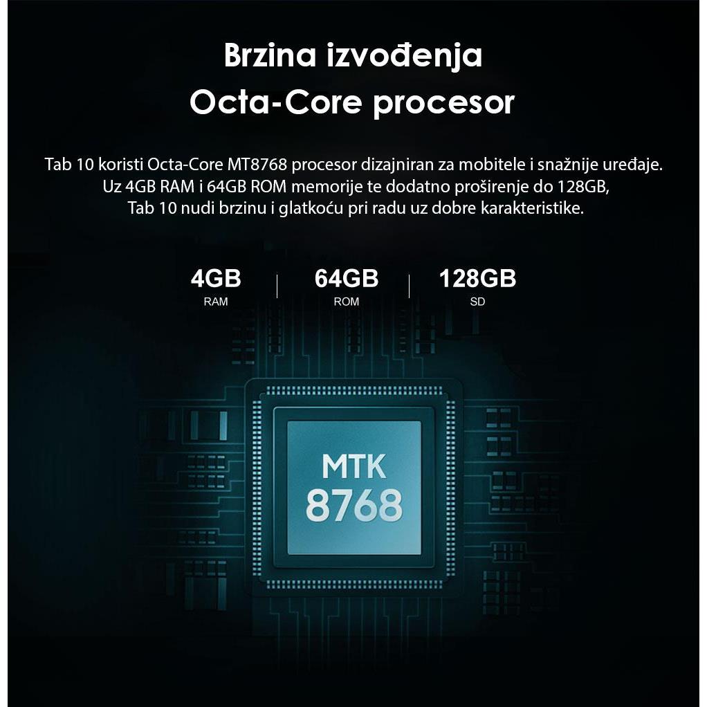 TABLET BLACKVIEW Tab10" 4/64GB, Wi-Fi + GRATIS COVER SPACE GRAY - Slika 2