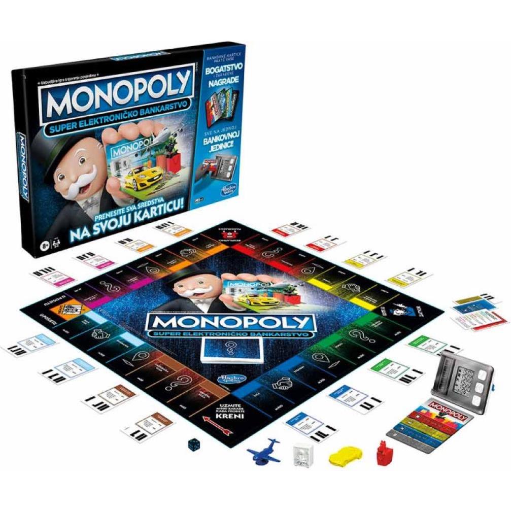 Društvena igra Hasbro Monopoly Super elektronično bankarstvo 8+, E8978266