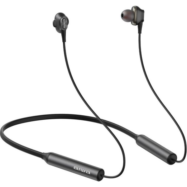 Slušalice AIWA In-Earphone, bežične, Quad Driver Neckband ESTBT-450BK, ESTBT-450BK