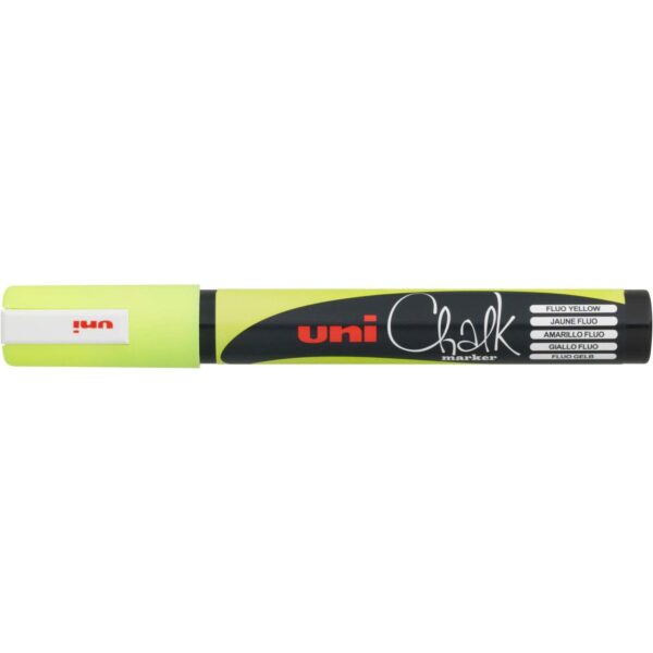 Marker Uni pwe-5m kreda fl. žuti, 264622000