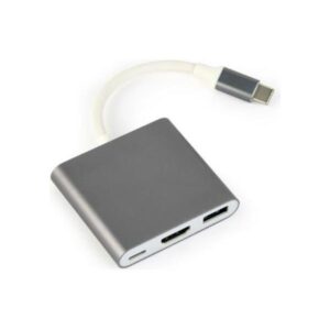Gembird USB type-C multi-adapter, Space Grey, A-CM-HDMIF-02-SG