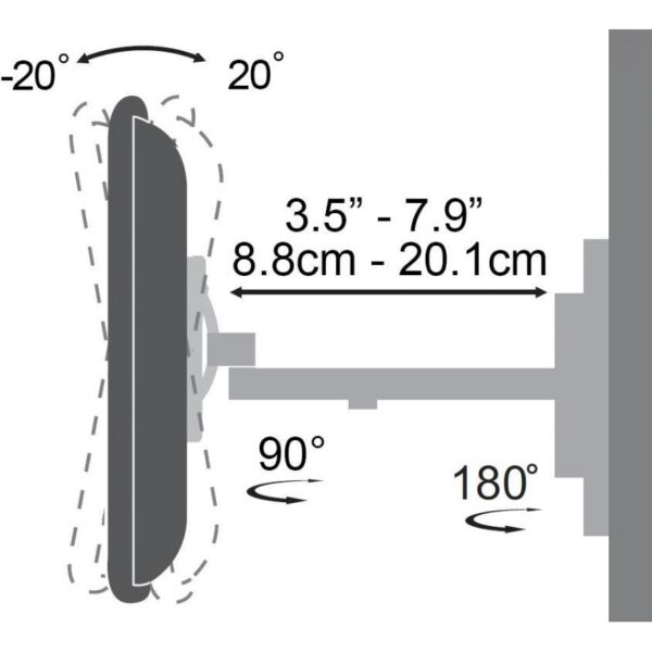 SBOX zidni nosač za TV LCD-441 okretni - Slika 2