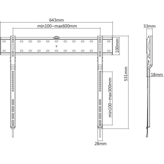 STALAK SBOX PLB-7036F (43-80"/40kg/600x300) - Slika 7