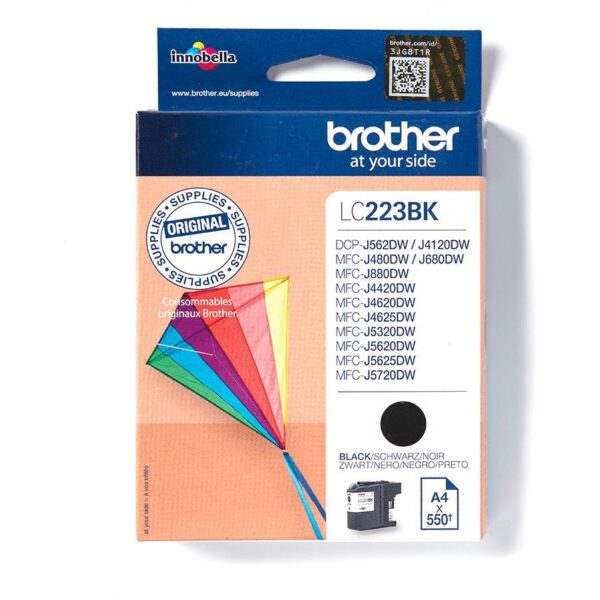 BROTHER LC223BK ink black 550pages