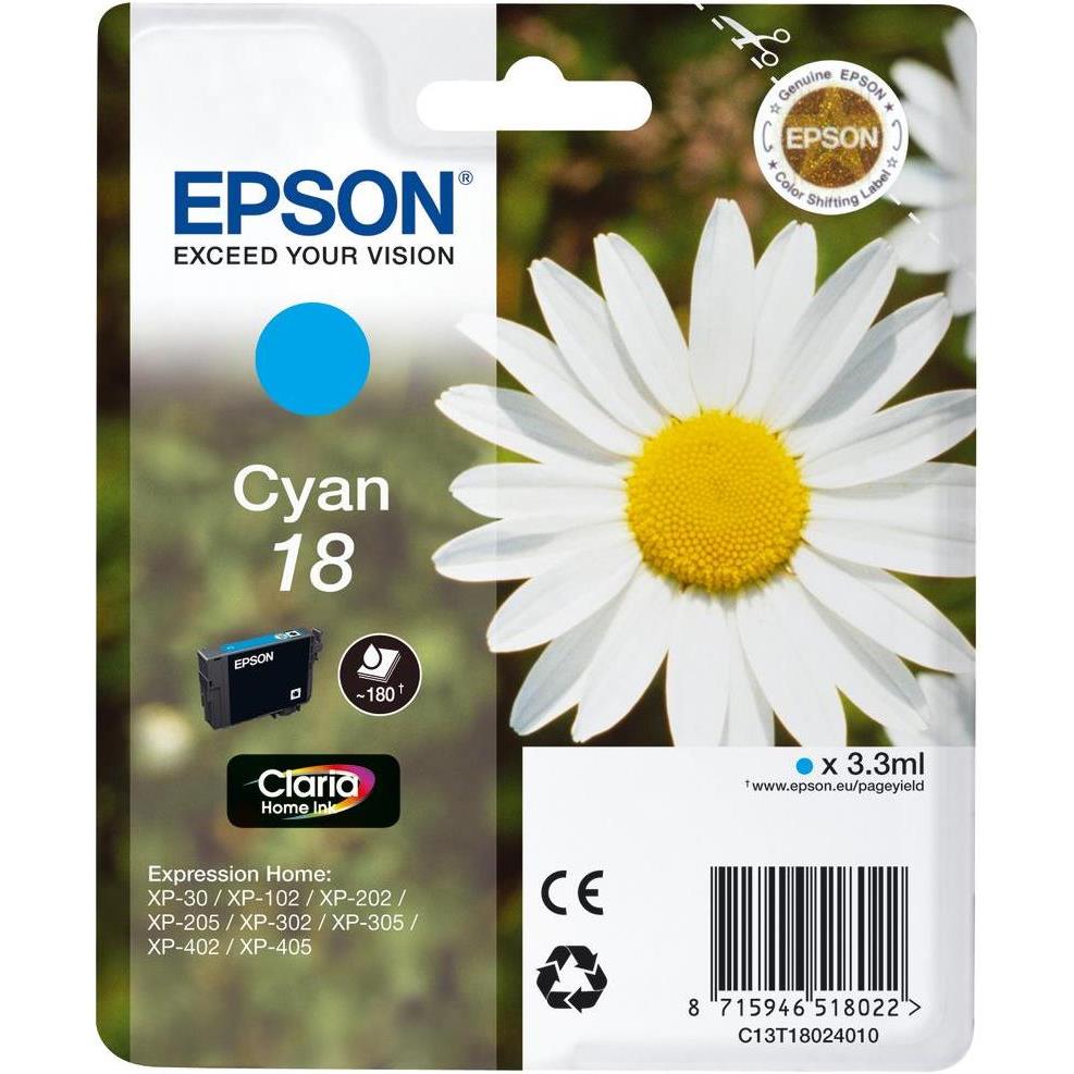 Tinta Epson T1802 plava original 3,3ml, C13T18024022