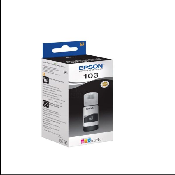 Tinta Epson 103 EcoTank Black ink bottle 65ml, C13T00S14A