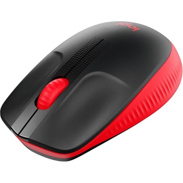 Miš LOGITECH M190, optički, bežični, 1000dpi, crno-crveni, 910-005908